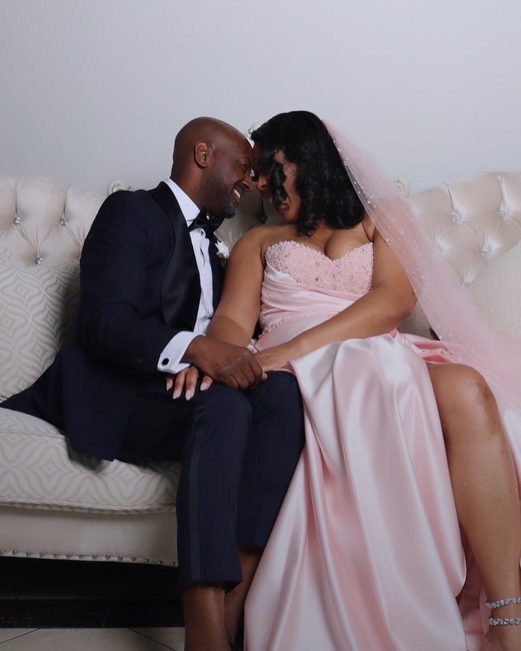 Larry and Jasmine Hill at their vow renewal ceremony - September 2023